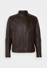 MANSELL - Leather jacket - open brown