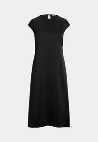 SATIN CAP SLEEVE DRESS - Kokteilikleit/peokleit - black