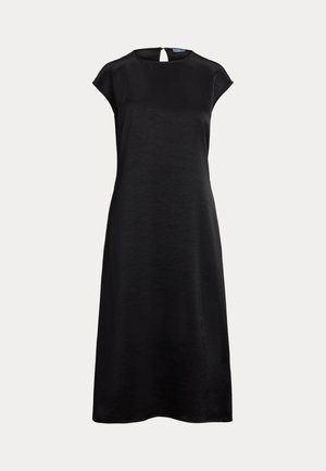 SATIN CAP SLEEVE DRESS - Cocktailkjole / festkjole - black