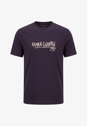 Armani Exchange, T-SHIRT - Camiseta estampada - blu scuro