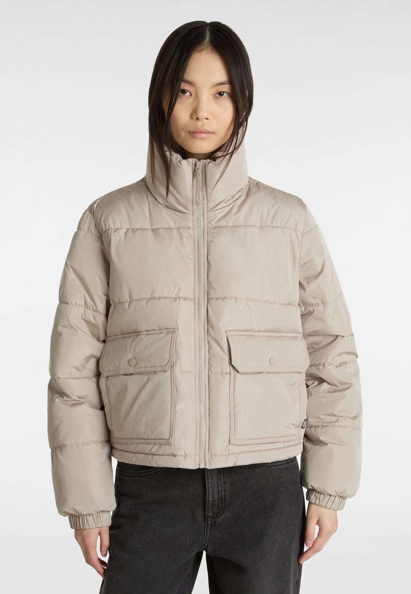 Vans AUBREY PUFFER - Zimní bunda - mushroom