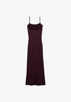 Claudie Pierlot, WOVEN DRESS - Vestido largo - dark dahlia