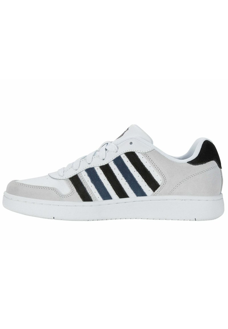 K-Swiss Court Palisades: Scarpe Da Ginnastica Uomo In Pelle Bianca, Suola In Gomma, Stile Vintage Anni '80