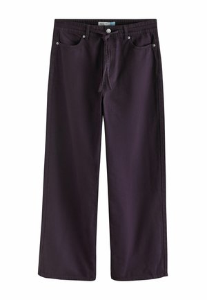 Next, PETITE FIT - WIDE LEG DRAWSTING JEANS - Wide leg - burgundy red