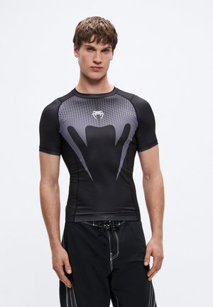 RASHGUARDS - Φανέλα - black/silver grey