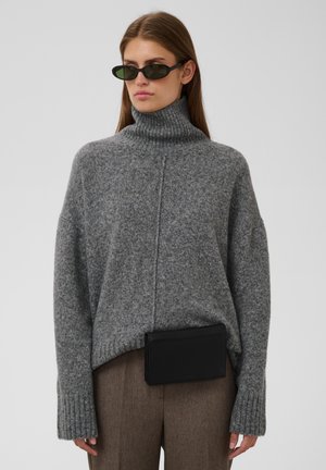 Soaked in Luxury, SLBEAN HIGH NECK - Jumper - grey melange