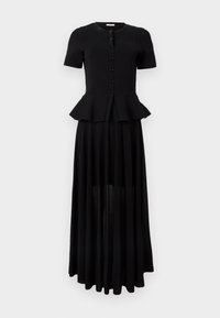 ROBE HAUT BOUTONNE - Robe pull - noir