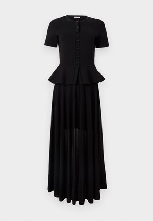 sandro ROBE HAUT BOUTONNE - Strikket kjole - noir