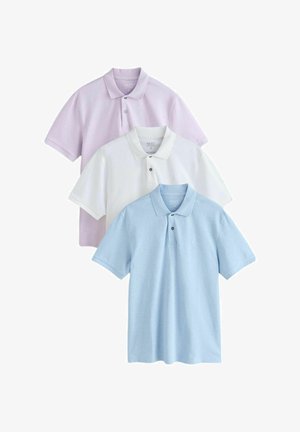 Next, 3 PACK - Polosärk - lilac blue white