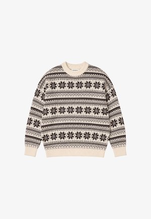 PROHIBITED, NORWEGIAN KNIT SWEATER UNISEX - Πουλόβερ - brown