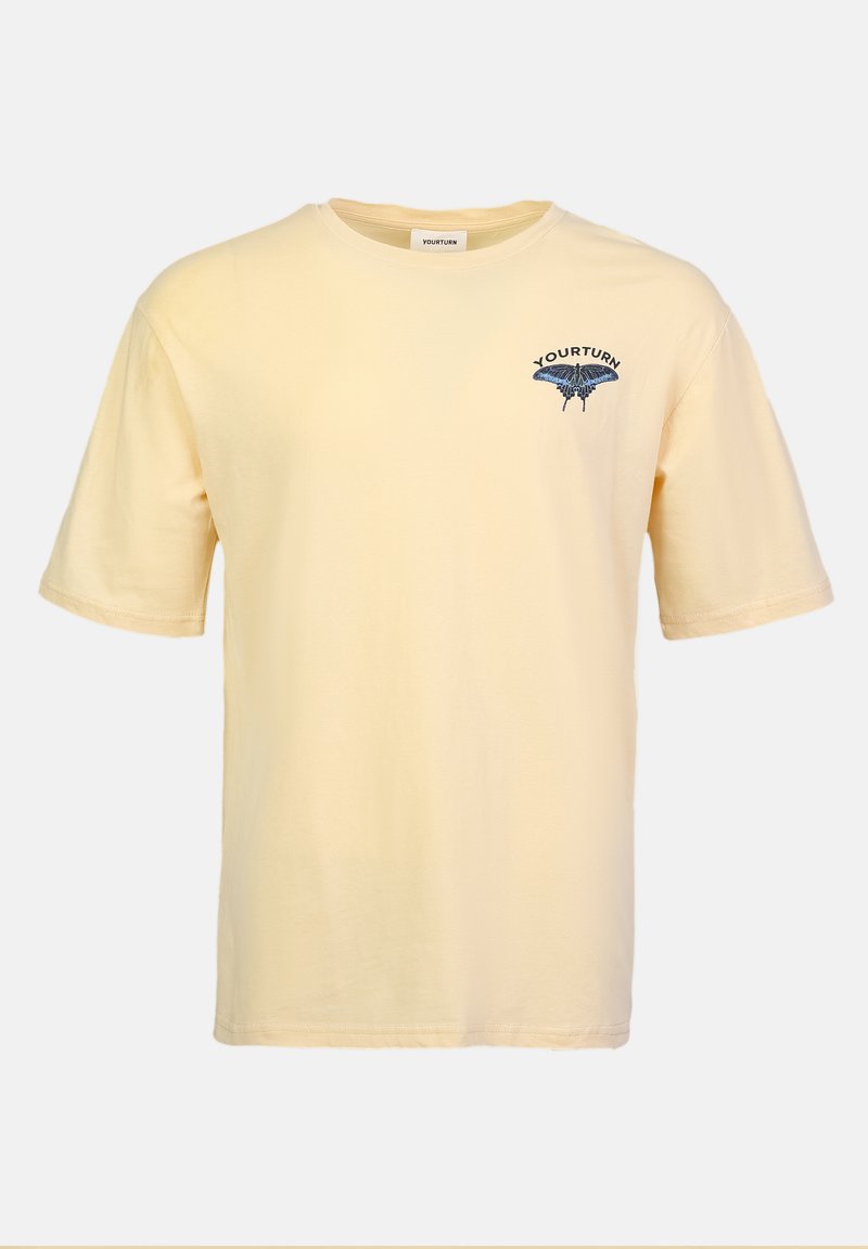 YOURTURN T-shirt print beige YOURTURN T-shirt print beige