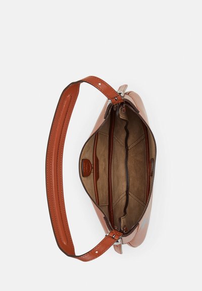 Polo Ralph Lauren POLO ID LEATHER SMALL SHOULDER BAG - Geantă crossbody - whiskey