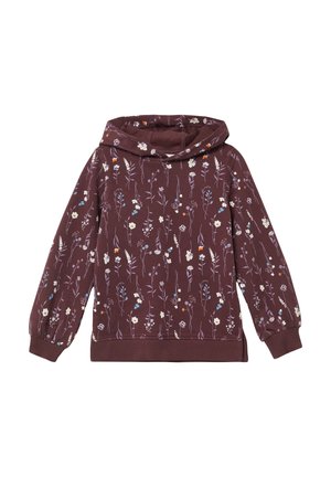 Sweat à capuche - bordeaux