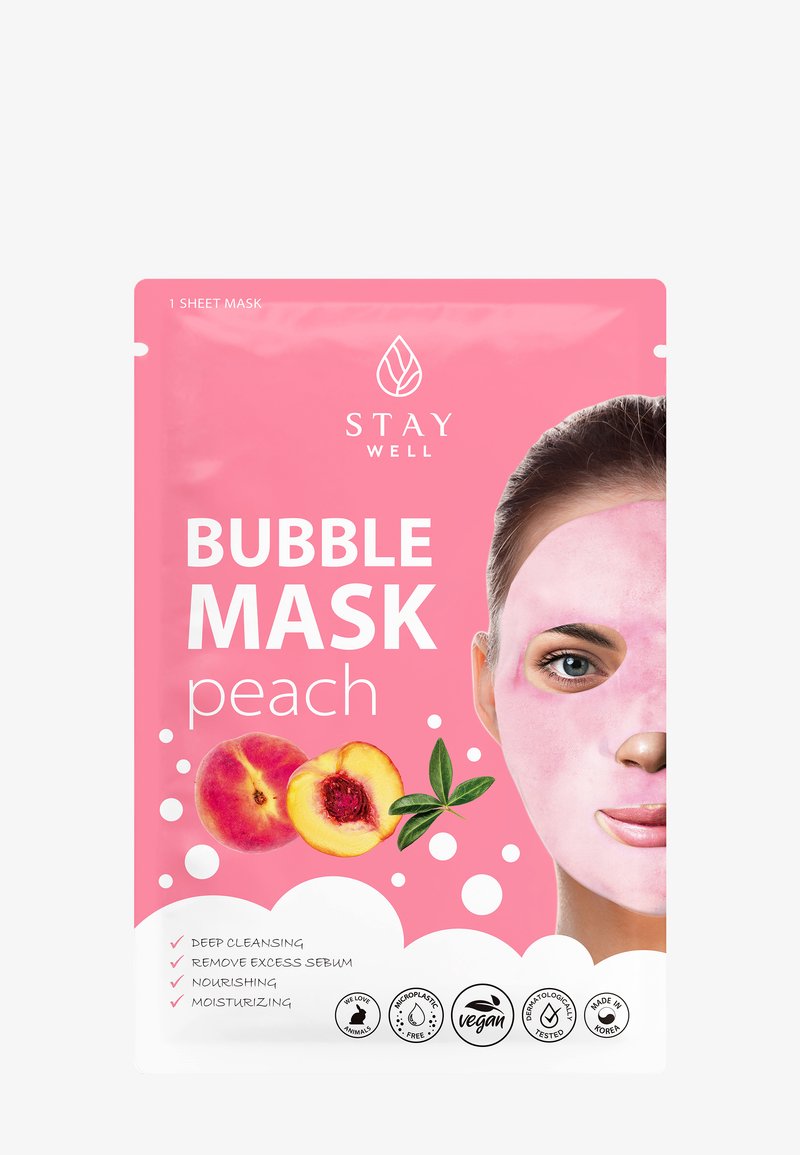 STAY Well - STAY WELL DEEP CLEANSING BUBBLE MASK - Ansiktsmaske - peach, Forstørre