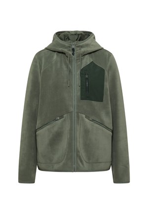 Cecil, JACKE AUS FLEECE MIT KAPUZE - Fleecejakke - shadow khaki