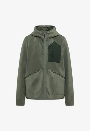 Cecil, JACKE AUS FLEECE MIT KAPUZE - Fleecejakke - shadow khaki