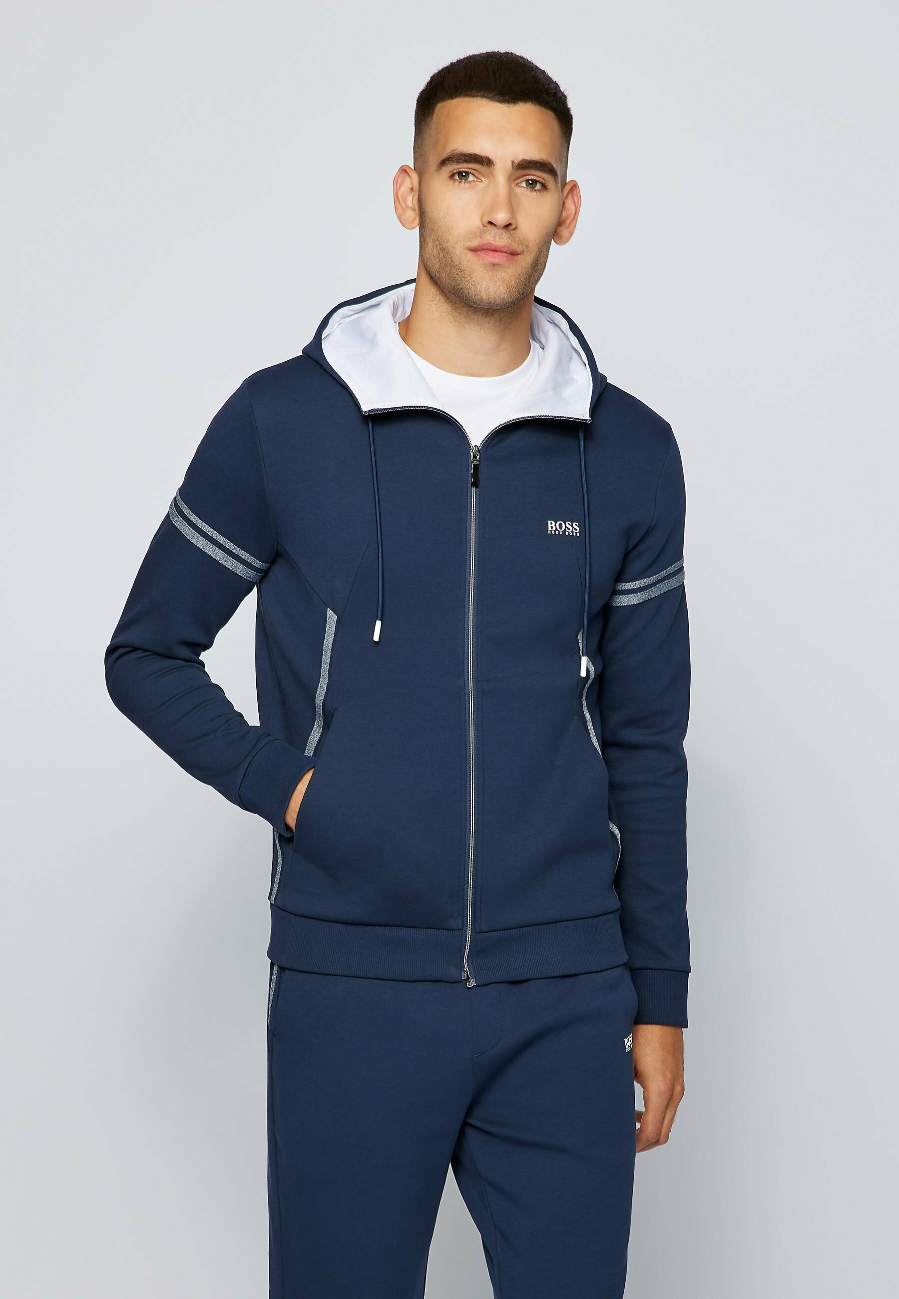 Hugo Boss Set 1 Cotton-Blend Trainingspak Heren Trainingspakken -