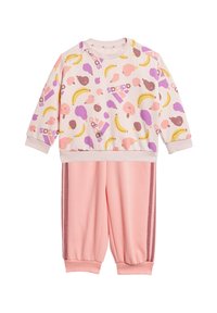 adidas Performance ESSENTIALS ALLOVER PRINTED - Chándal - sandy pink