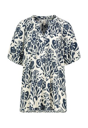 Eight 2 Nine, MIT ALLOVER UND V-AUSSCHNITT  - Blouse - beige