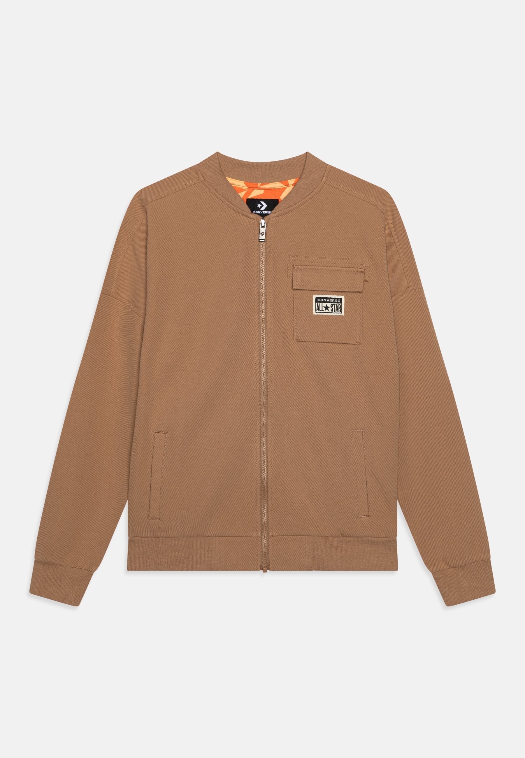Converse Zip-up sweatshirt - beige - (Pre-owned) - Zalando.ie