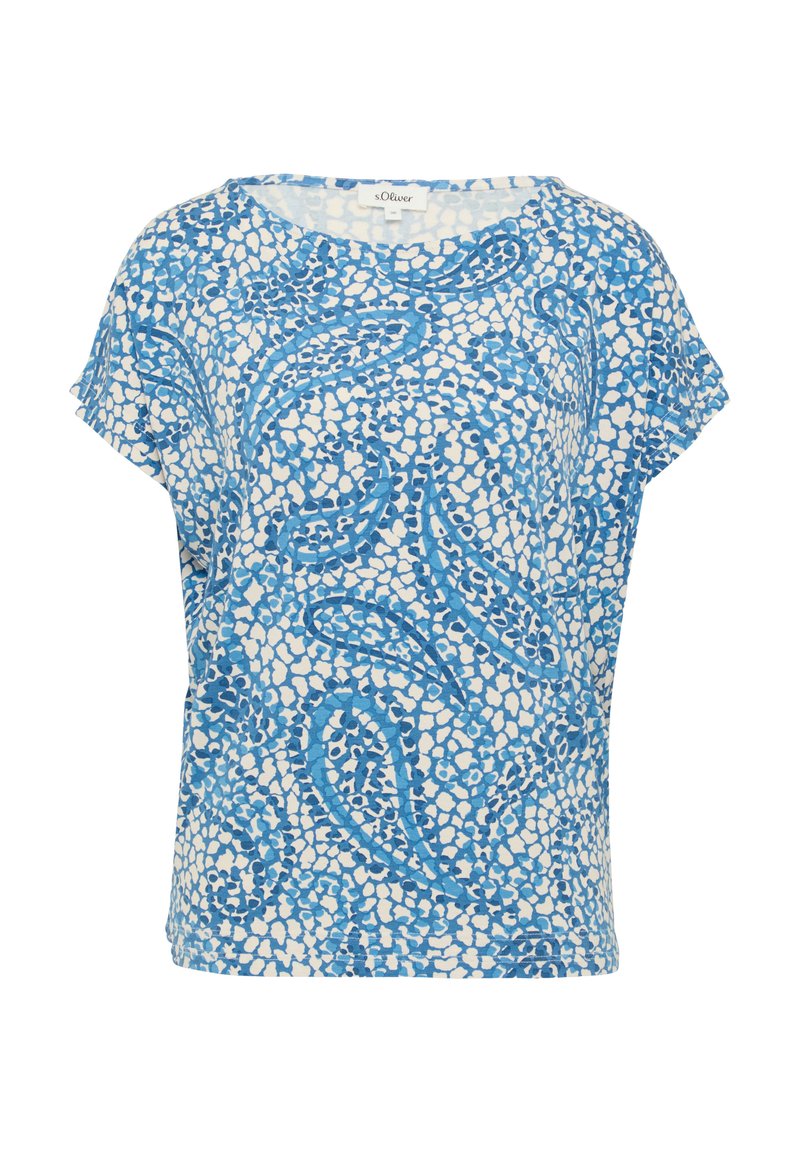 s.Oliver T-shirt print blauw