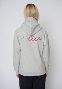 Mira Paris ARROW BACK EMBROIDERY CLASSIC  - Cipzáras pulóver - grey