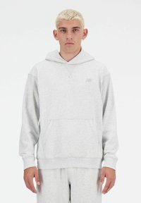 New Balance ATHLETICS FRENCH TERRY  - Felpa con cappuccio - ash heather