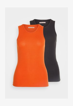 Anna Field 2 PACK - Μπλούζα - orange/black