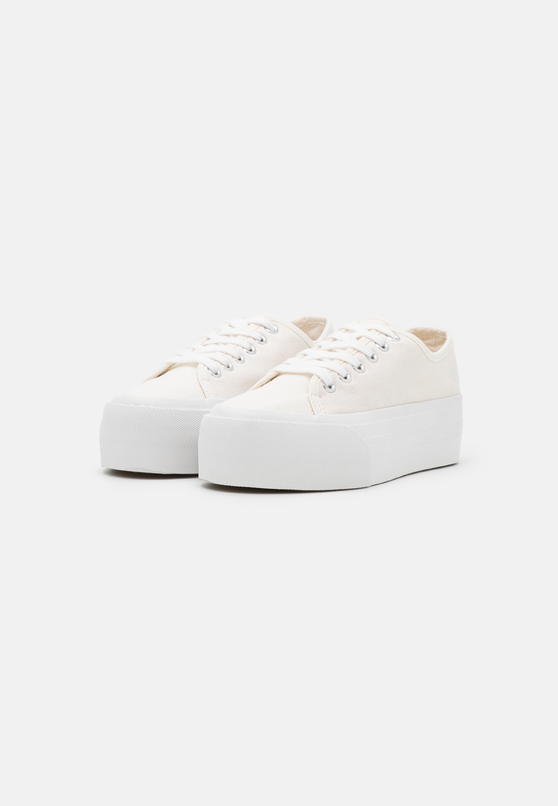 office white platform trainers