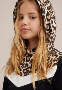 WE Fashion Mikina s kapucí - black