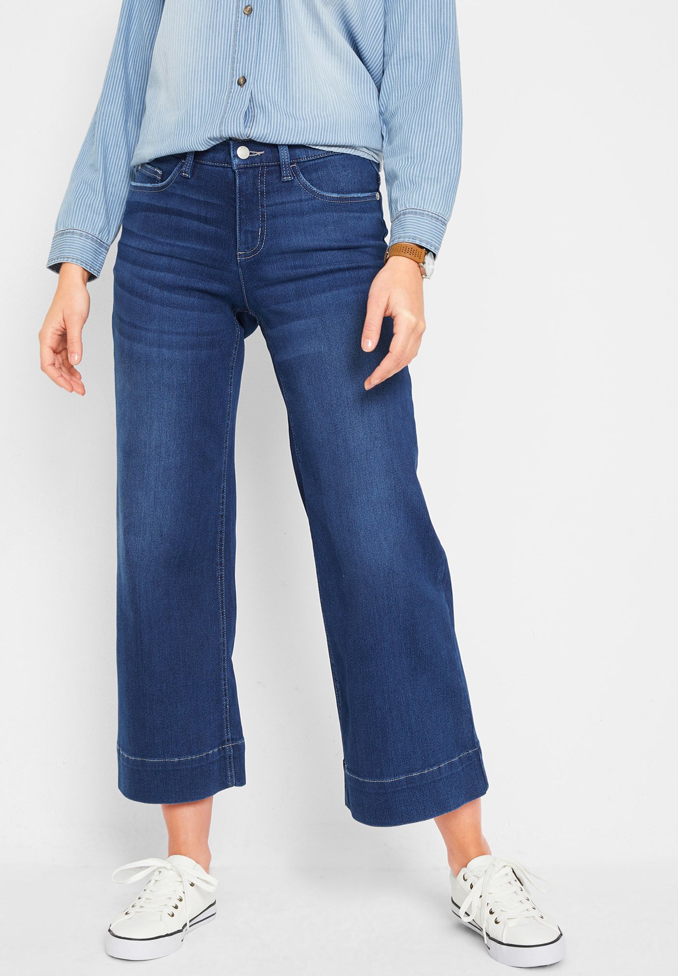 bonprix Jeans a zampa - blau/denim délavé - Zalando.it