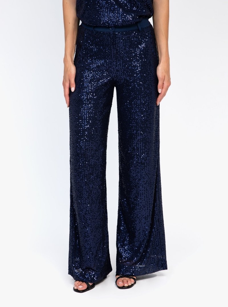 AN'GE PANTONA - Pantalon classique - marine