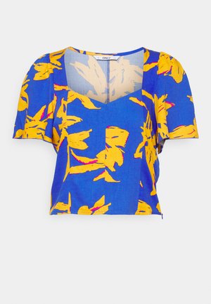 ONLY Petite, ONLALMA LIFE - Blúzka - dazzling blue/rustic leaf