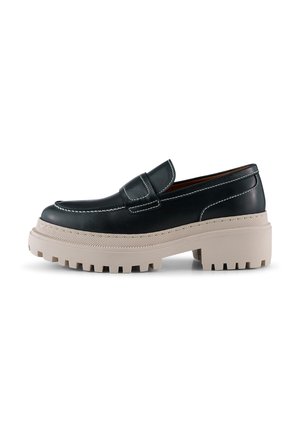 STB-IONA SADDLE - Classic heels - glatt schwarz