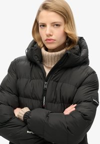 Superdry & Co HOODED PUFFER - Giacca invernale - black