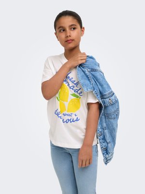 ONLY GIRLS, KOGLIMONE - T-shirt imprimé - cloud dancer