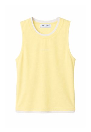 OH APRIL, EDEN TANKTOP - Toppi - butter yellow
