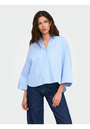 JDY JDYMIO 7/8 SHIRT WVN DIA - Button-down blouse - cashmere blue
