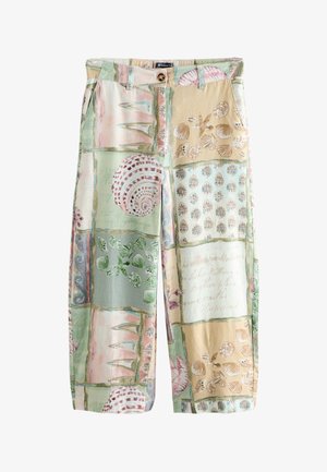 Next, Pantalon classique - green ecru patch