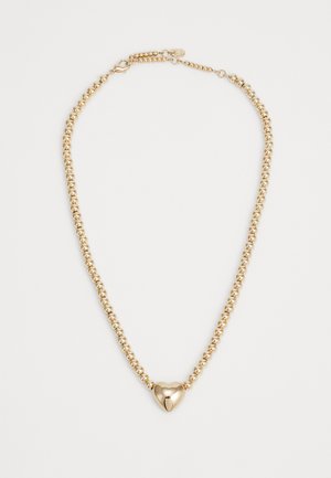 PUFFY HEART PENDANT - Necklace - gold-coloured