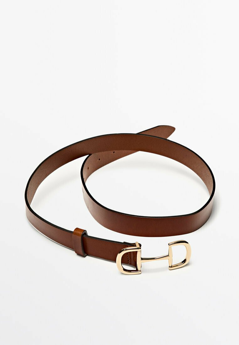 Massimo Dutti WITH DOUBLE BUCKLE - Gürtel - brown/braun - Zalando.de