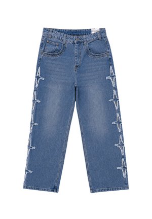 Project X Paris, JEAN REGULAR LARGE À EMPIÈCEMENTS POLARIS - Vaqueros boyfriend - bleu jean délavé moyen