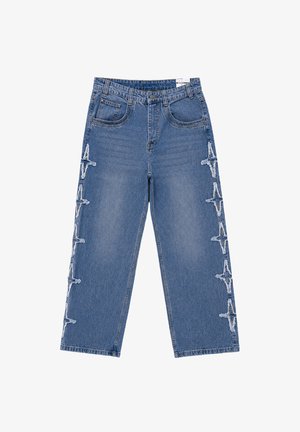 Project X Paris, JEAN REGULAR LARGE À EMPIÈCEMENTS POLARIS - Vaqueros boyfriend - bleu jean délavé moyen