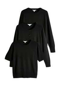 REGULAR FIT - 3 ESSENTIALS  SET - Strickpullover - black