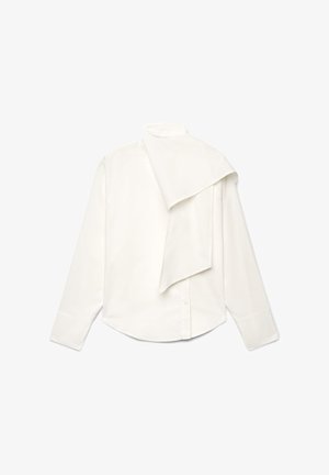 Calliope, CAMICIA TINTA UNITA - Chemisier - bianco lana