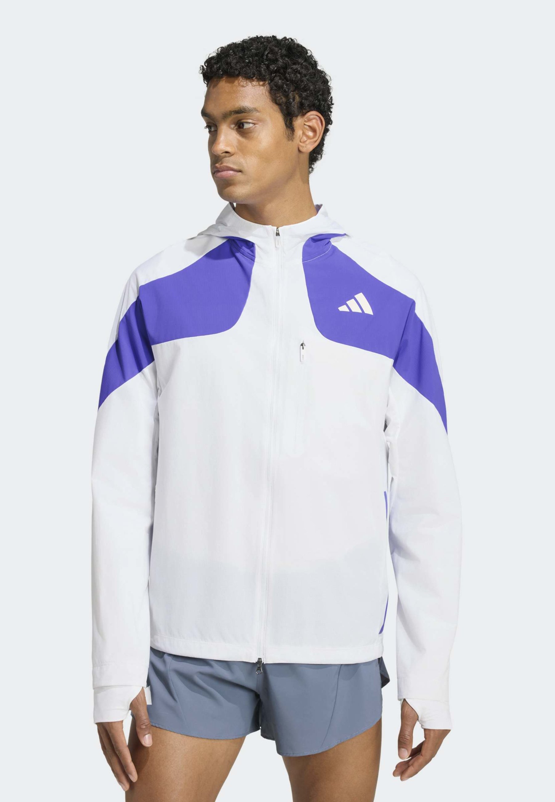 adidas Performance ADIZERO JKT M - Training jacket - white/solar 