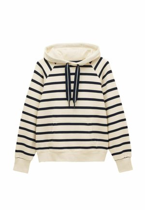 MILBOURNE - Džemperis ar kapuci - cream navy striped