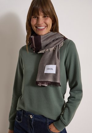Cecil, KARIERTES TUCH MIT FEINEN FRANSEN - Foulard - berry red