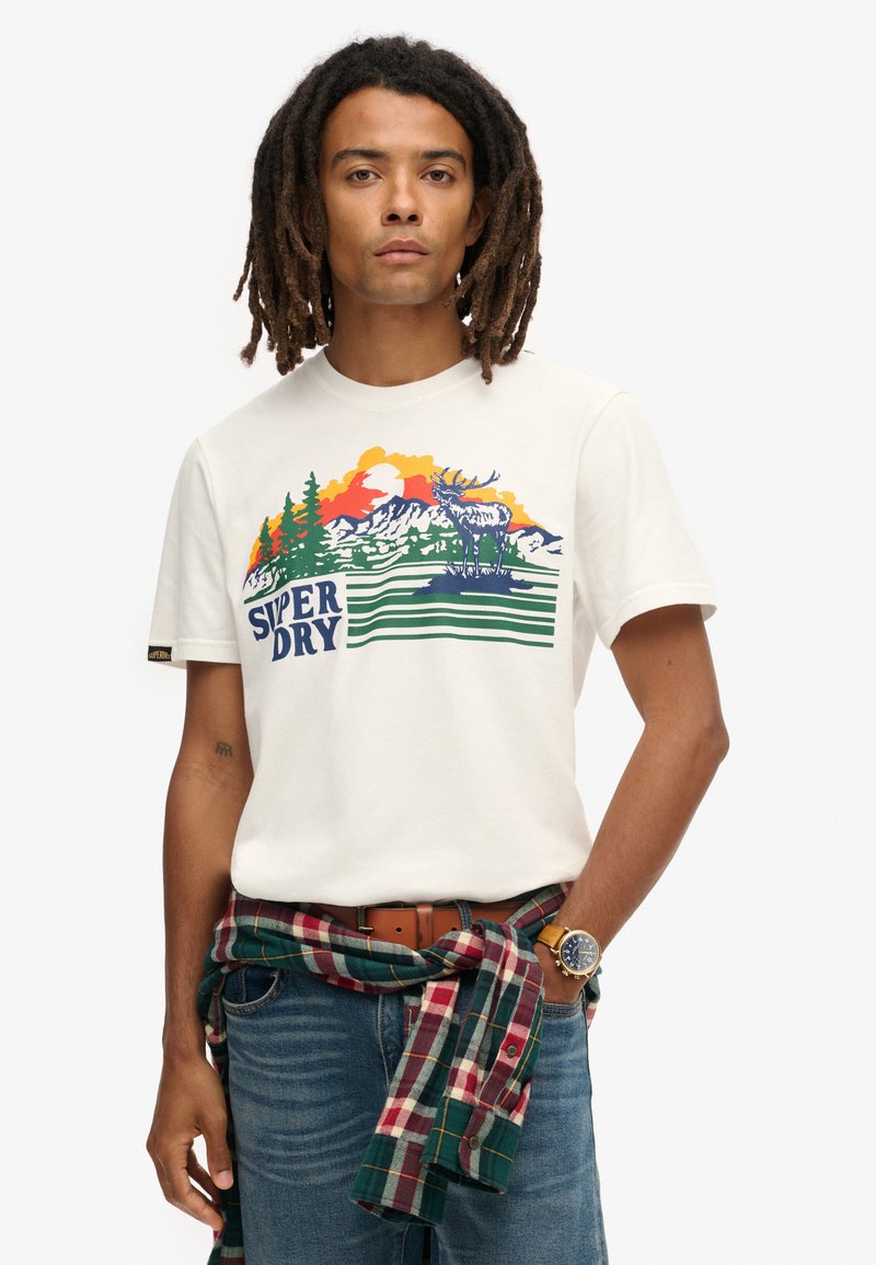 Superdry & Co T-shirts print - winter white