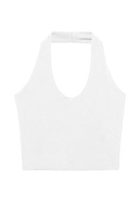 HALTER CROP - Top - white